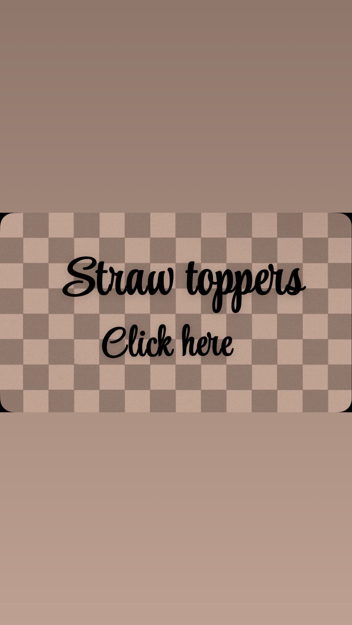 Straw toppers