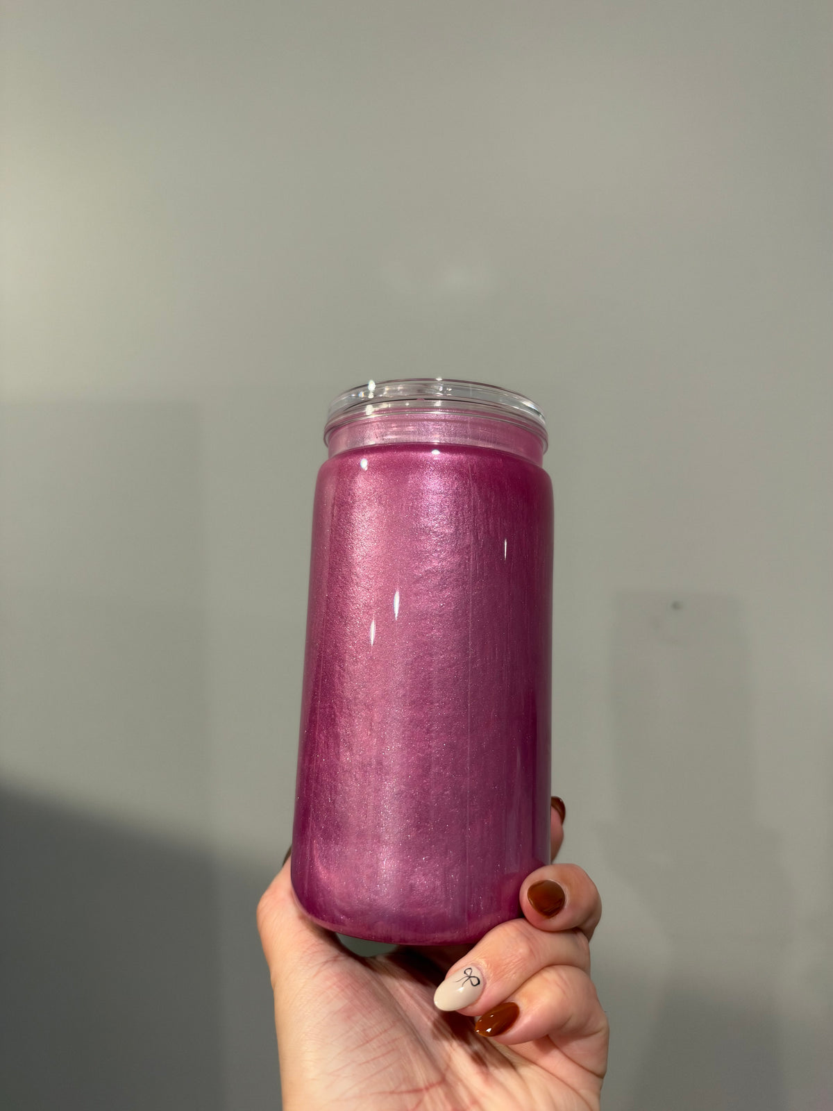 Pink cat eye cup