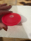 Pink cup lid