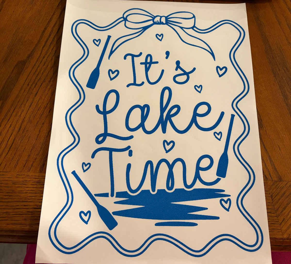 It’s lake time