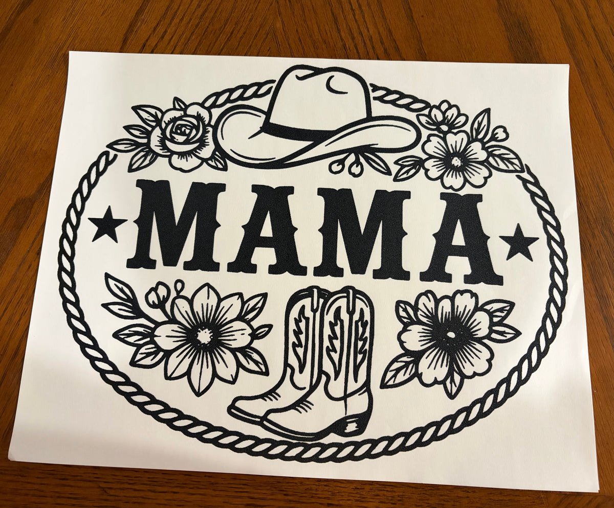 Cowgirl mama transfer