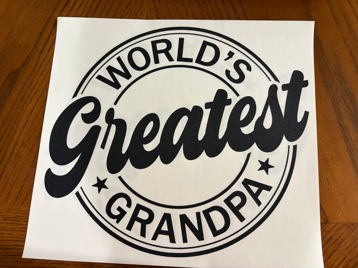 World’s greatest grandpa transfer
