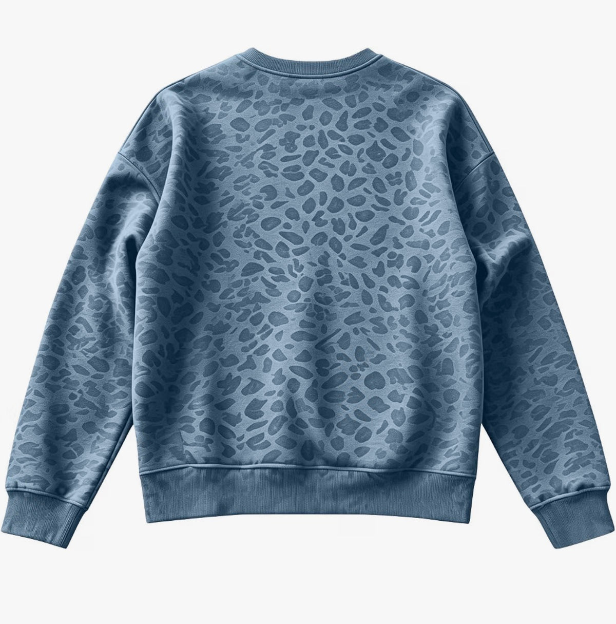Blue Cheetah Print sweatshirt