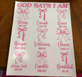 God says I am transfer