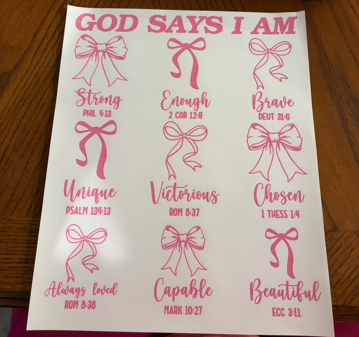 God says I am transfer