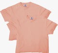 Peach crop tops