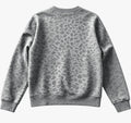 Gray cheetah print sweatshirt