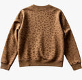 Brown cheetah print sweatshirt