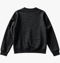 Black cheetah print sweatshirt